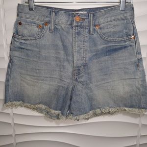 Madewell Cut Off Jean Shorts